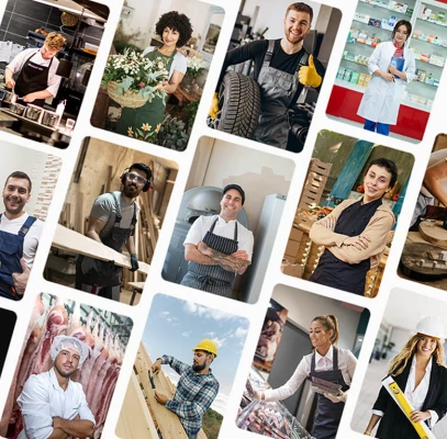 Des professionnels de différents métiers